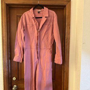 Universal Thread Pink Utility Coverall Jumpsuit size 10